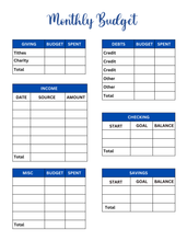 Load image into Gallery viewer, Budget Planner Inserts