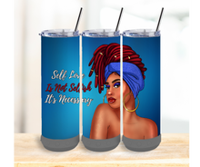 Load image into Gallery viewer, 20oz Bluetooth Skinny Tumblers- Self Love