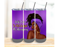 Load image into Gallery viewer, 20oz Bluetooth Skinny Tumblers- Self Love
