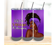 Load image into Gallery viewer, 20oz Bluetooth Skinny Tumblers- Self Love