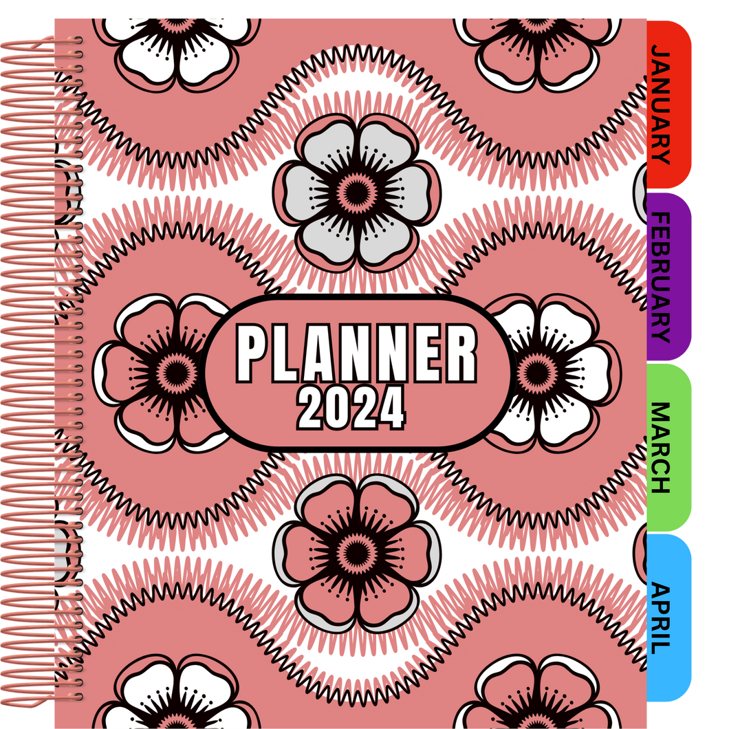 2024 Floral Contempo Planner