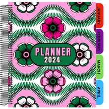 Load image into Gallery viewer, 2024 Floral Contempo Planner
