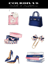 Load image into Gallery viewer, Blue and Pink Accessories Sticker Sets
