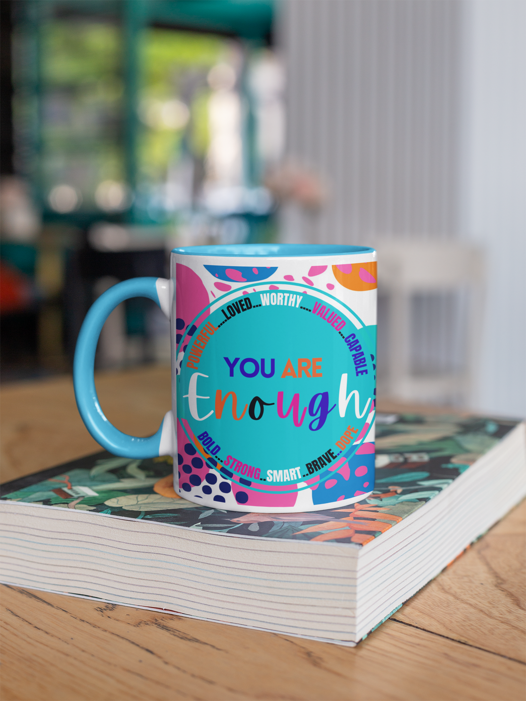 You Are Enough Mugs 15oz-Ceramic